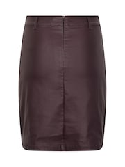 M&Co Purple Coated Seam Detail A-Line Skirt - Image 6 of 6