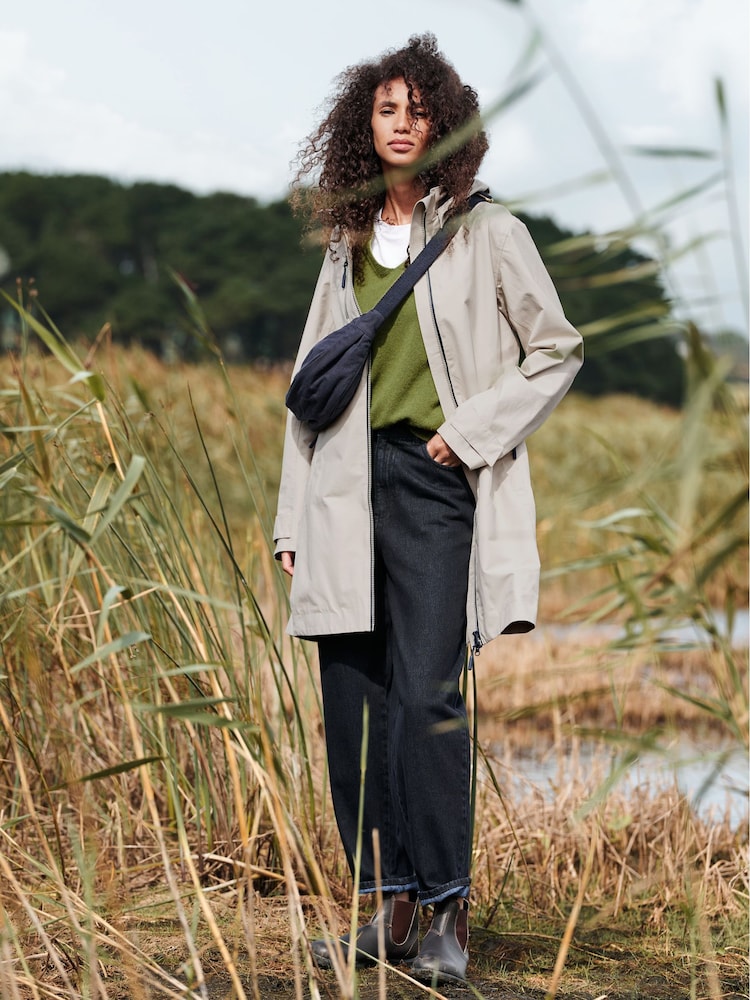 Seasalt Cornwall Natural Coverack Waterproof Coat - Image 1 of 6