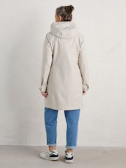 Seasalt Cornwall Natural Coverack Waterproof Coat - Image 3 of 6