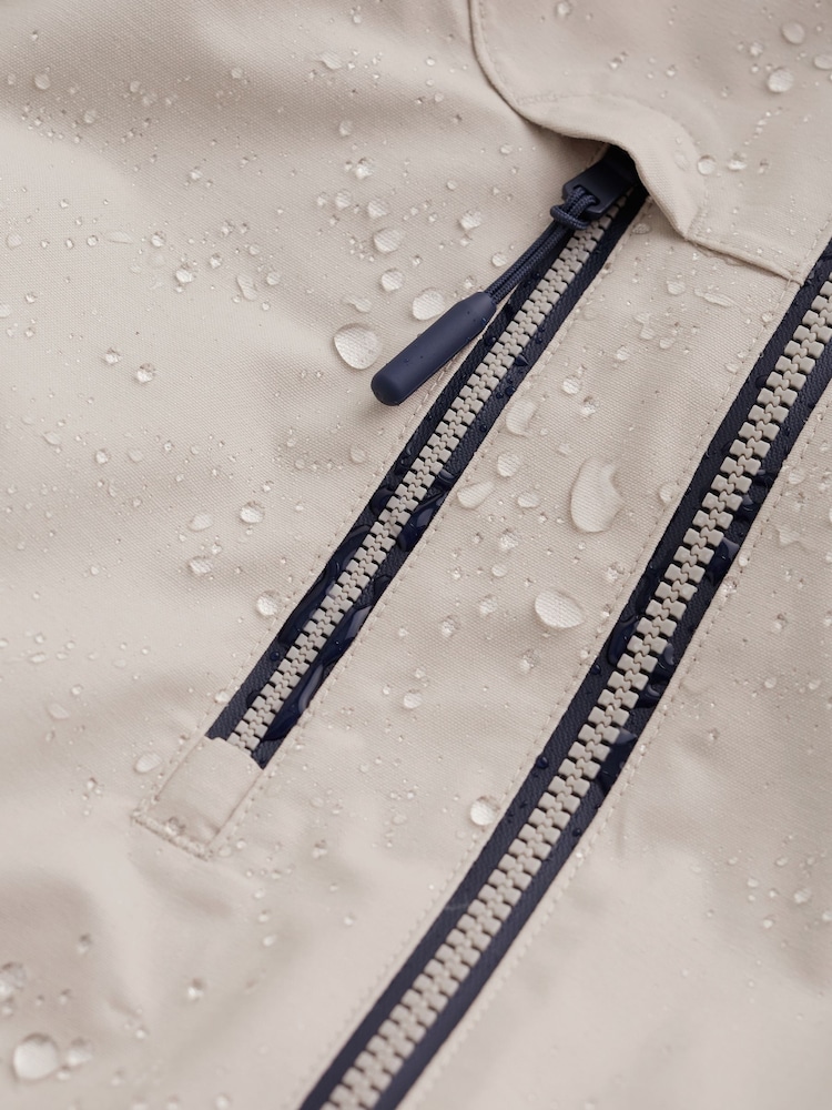 Seasalt Cornwall Natural Coverack Waterproof Coat - Image 6 of 6