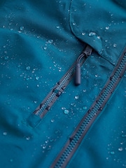 Seasalt Cornwall Teal Petite Coverack Waterproof Coat - Image 5 of 5