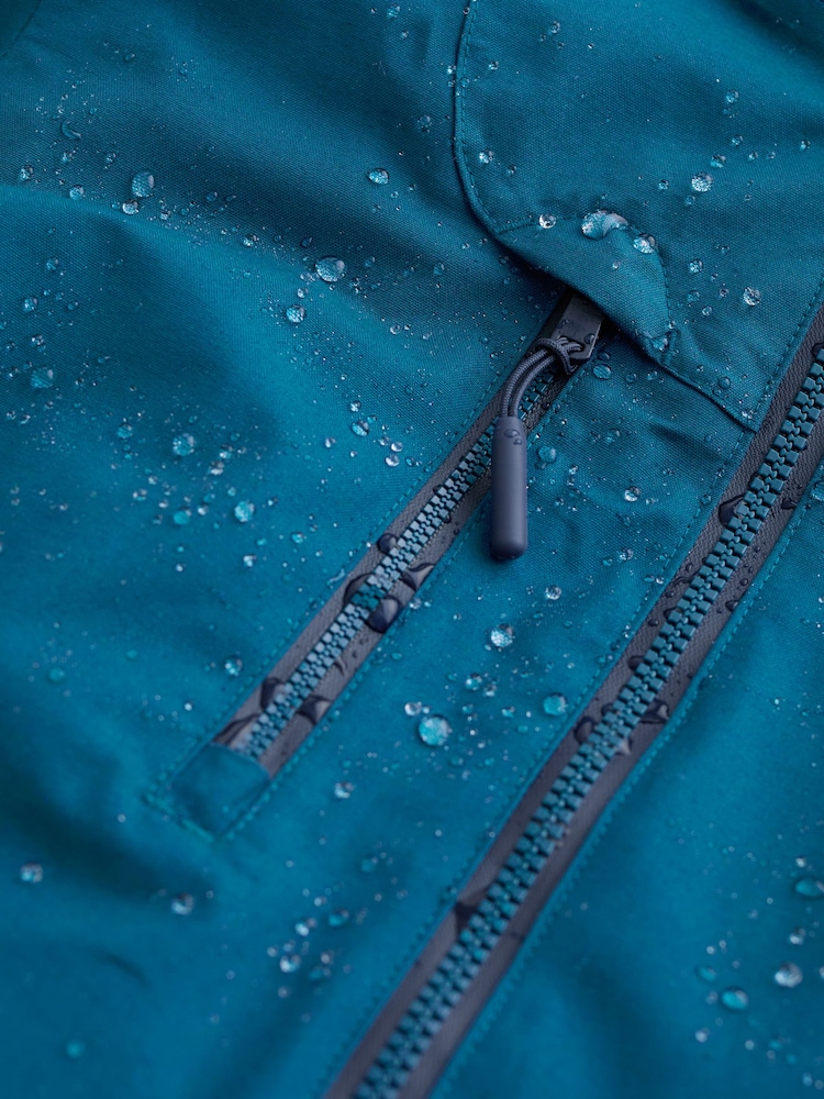Seasalt Cornwall Teal Petite Coverack Waterproof Coat - Image 5 of 5