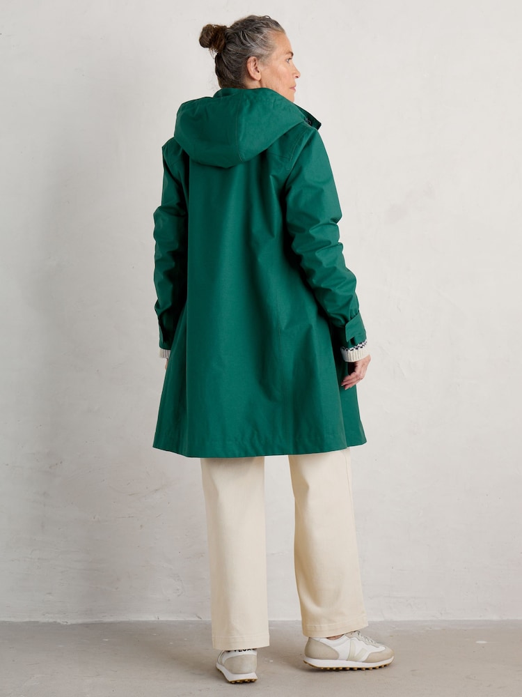 Seasalt Cornwall Green Petite Coverack Waterproof Coat - Image 2 of 6 Seasalt Cornwall Green Petite Coverack Waterproof Coat - Image 2 of 6