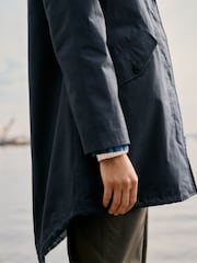 Seasalt Cornwall Navy Blue Petite Seafaring Waterproof Coat - Image 15 of 17