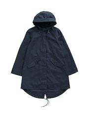 Seasalt Cornwall Navy Blue Petite Seafaring Waterproof Coat - Image 16 of 17