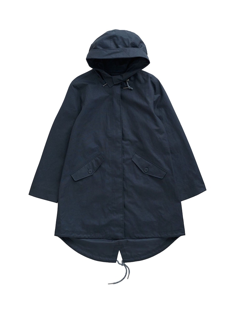 Buy Seasalt Cornwall Navy Blue Seafaring Waterproof Coat from the