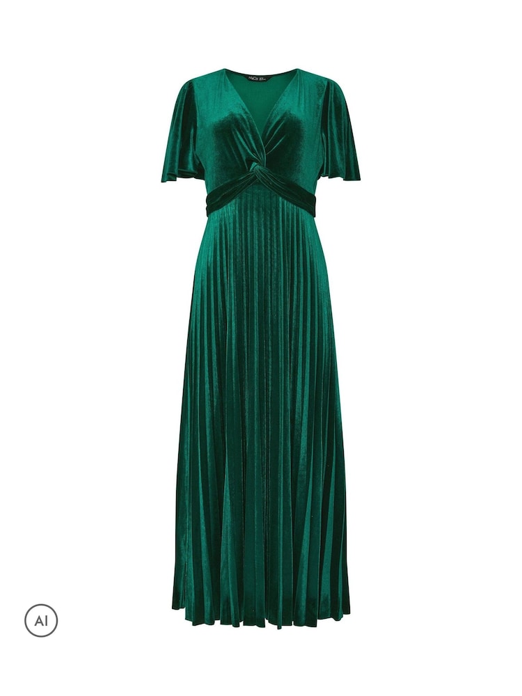 asos green velvet dress Buy M&Co Twist Front Pleated from Next USA it pairs effortlessly with