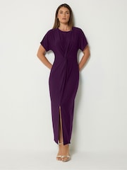 Күлгін - Long Tall Sally түйінмен безендірілген миди көйлек - 6суретінің 2 суреті