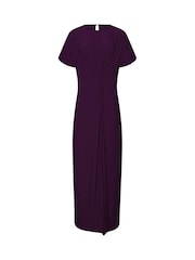 Күлгін - Long Tall Sally түйінмен безендірілген миди көйлек - 6суретінің 5 суреті