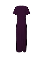 Күлгін - Long Tall Sally түйінмен безендірілген миди көйлек - 6суретінің 6 суреті