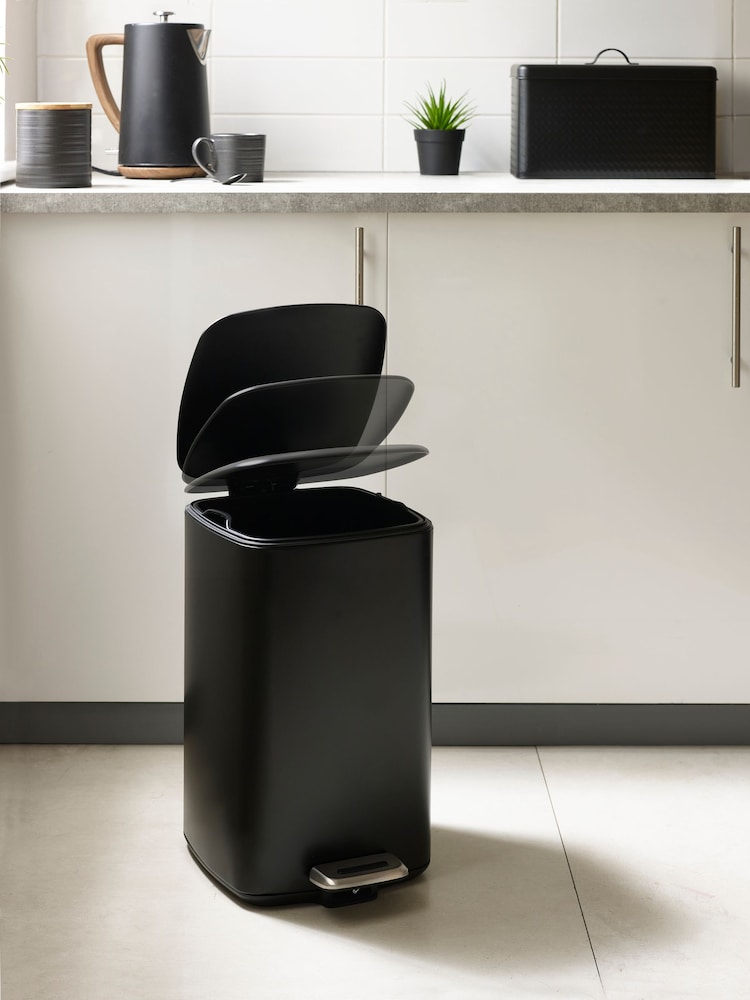 Black 20L Soft Close Pedal Bin - Image 2 of 4