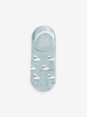 Pastel Spring Animals Print Invisible Trainers Socks 5 Pack - Image 6 of 6