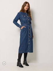 M&Co denim φόρεμα με λεπτομέρεια με κουμπιά - Εικόνα 2 από 7