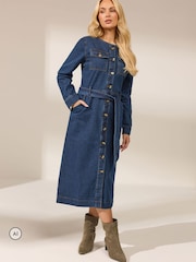 M&Co denim φόρεμα με λεπτομέρεια με κουμπιά - Εικόνα 4 από 7