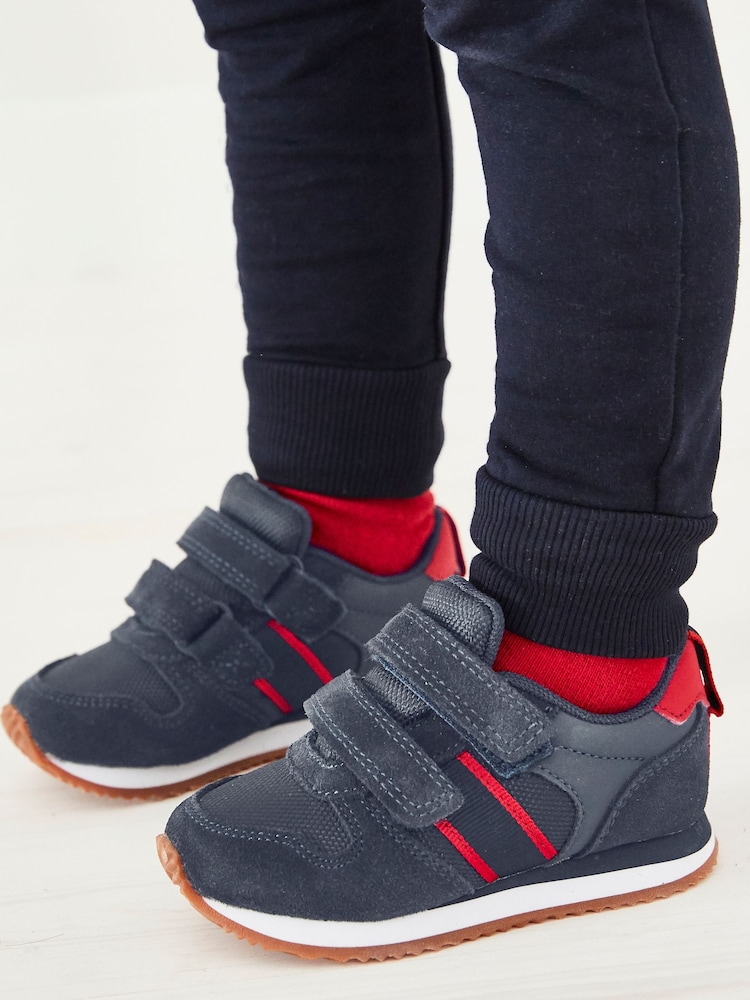 Navy/Rot - Turnschuh mit zwei Riemen - Bild 1 von 2 Navy/Rot - Turnschuh mit zwei Riemen - Bild 1 von 2