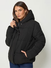 Schwarz - Long Tall Sally Short Padded Jacket - Bild 1 von 7