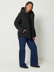 Schwarz - Long Tall Sally Short Padded Jacket - Bild 4 von 7