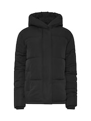 Schwarz - Long Tall Sally Short Padded Jacket - Bild 6 von 7