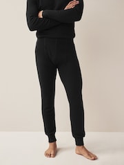 Black Merino Blend Thermal Long Johns - Image 1 of 8