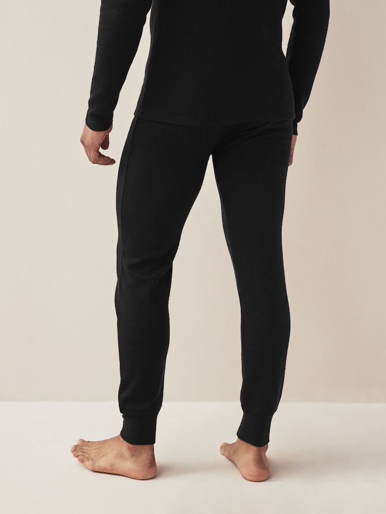 Black Merino Blend Thermal Long Johns - Image 2 of 8