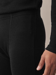 Black Merino Blend Thermal Long Johns - Image 5 of 8
