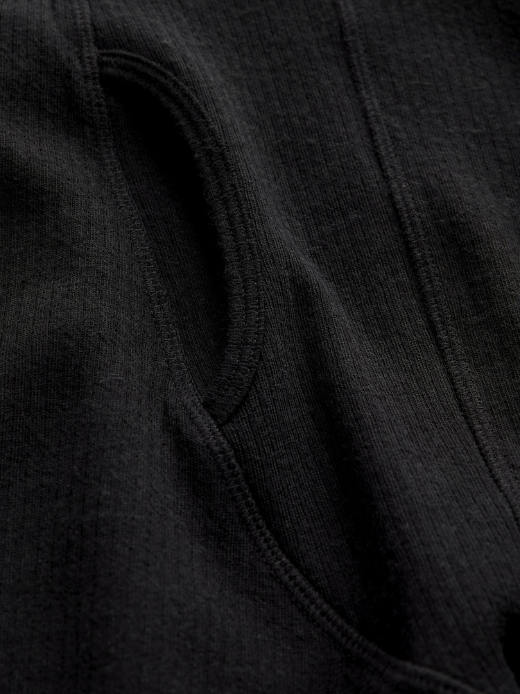 Black Merino Blend Thermal Long Johns - Image 8 of 8