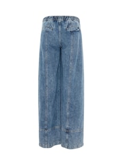 Long Tall Sally Blue Maternity Wide Leg Jeans - Image 4 of 4