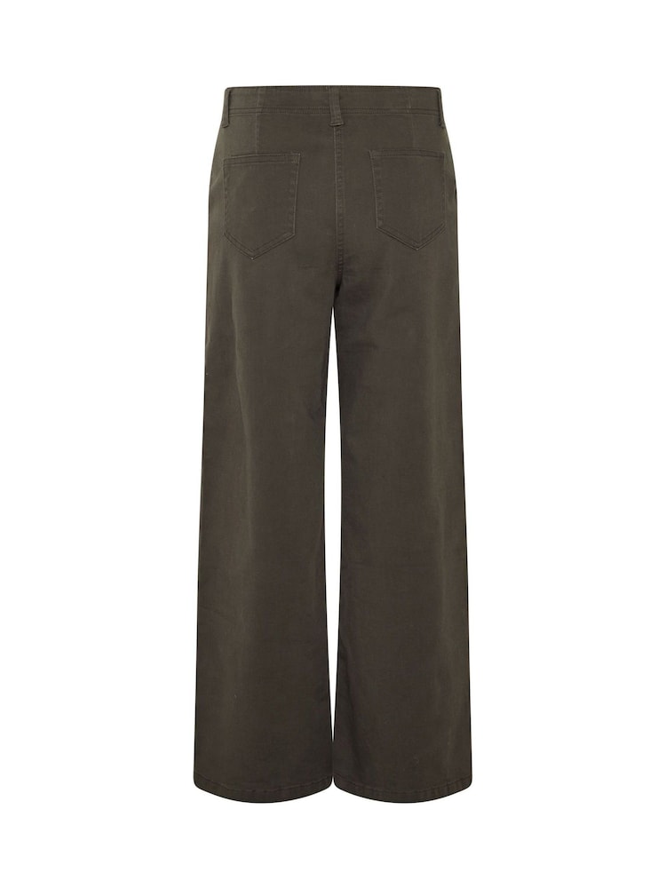 M&Co Brown Petite Wide Leg Jeans - Image 6 of 6 M&Co Brown Petite Wide Leg Jeans - Image 6 of 6