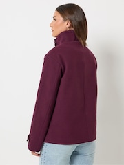 Long Tall Sally Red Cosy Funnel Neck Jacket - Image 4 of 7