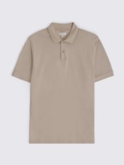 MOSS Natural Pique Polo Shirt - Image 4 of 4