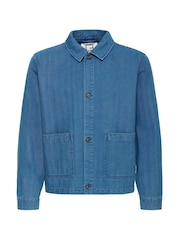 Casual Friday Blue Asplund Relaxed Fit Button Front Jacket - Image 5 of 5