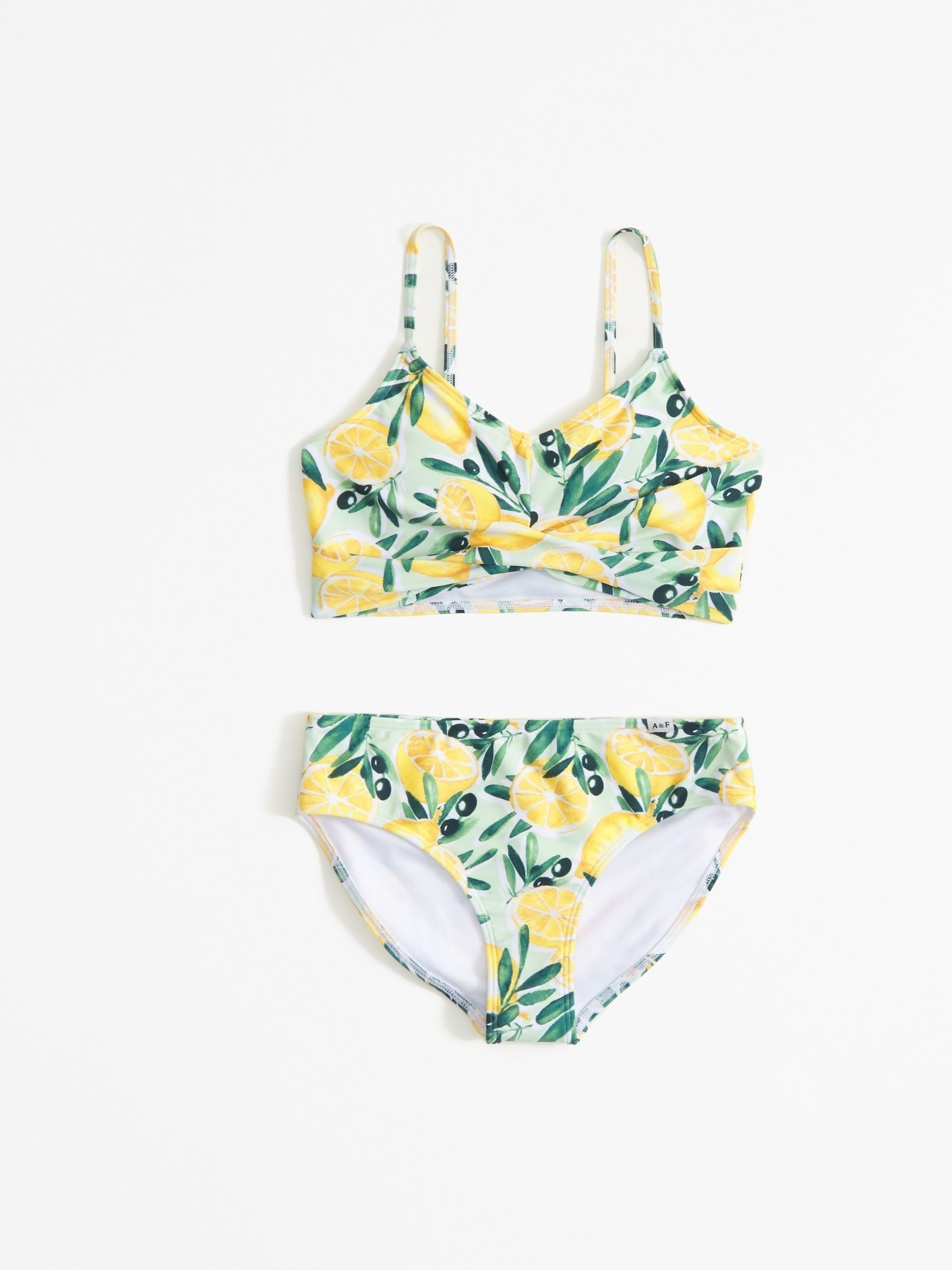 Buy Abercrombie Fitch Twist Front Lemon Print Bikini from Next Luxembourg