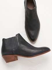 FatFace Black Western Ankle Boots - Image 4 of 4