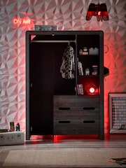 Bronx Black Gaming Kids Triple Wardrobe - Image 2 of 12