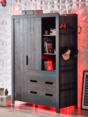 Bronx Black Gaming Kids Triple Wardrobe - Image 3 of 12