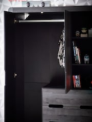 Bronx Black Gaming Kids Triple Wardrobe - Image 5 of 12