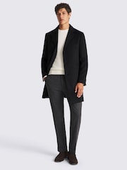 MOSS Blue Wool Blend Overcoat - Image 2 of 5