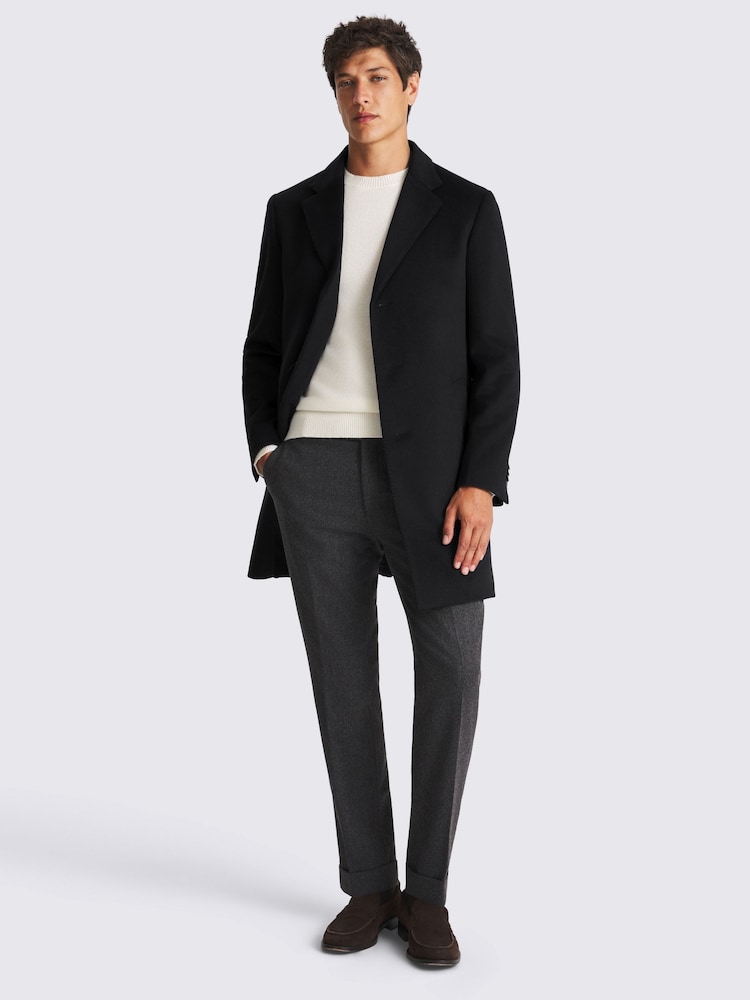 MOSS Blue Wool Blend Overcoat - Image 2 of 5