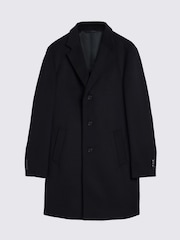 MOSS Blue Wool Blend Overcoat - Image 5 of 5