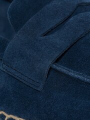 Reiss Navy Espadrille Suede Summer Shoes - Image 4 of 5