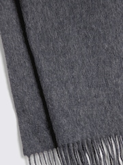 MOSS Grey Cashmere Blend Scarf - Image 2 of 2