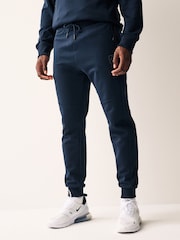 Navy Blue Athleisure Cuffed Joggers - Image 1 of 9