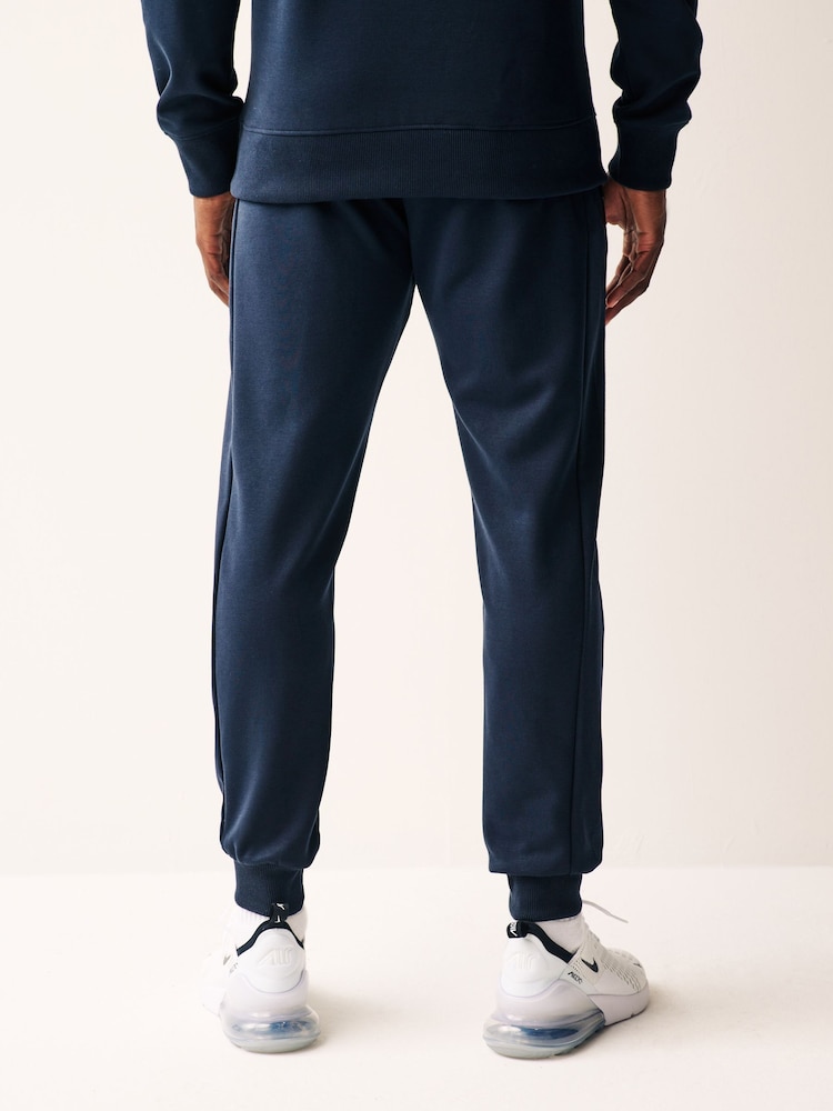 Navy Blue Athleisure Cuffed Joggers - Image 3 of 9