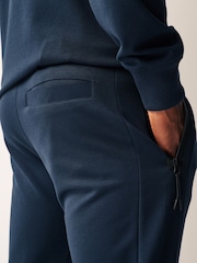 Navy Blue Athleisure Cuffed Joggers - Image 6 of 9