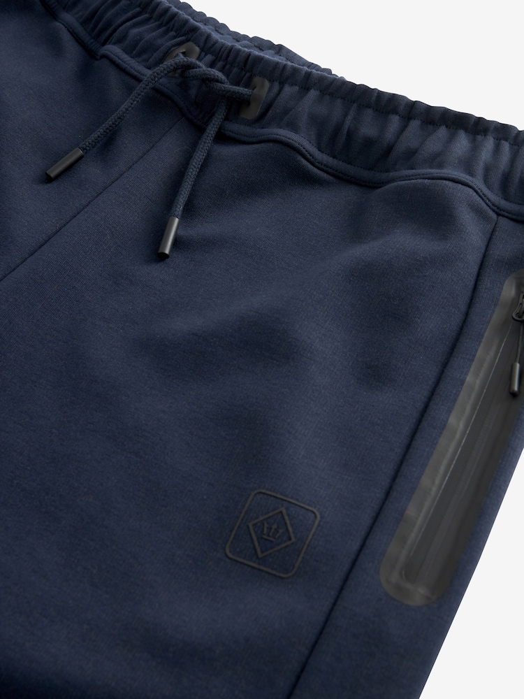 Navy Blue Athleisure Cuffed Joggers - Image 8 of 9