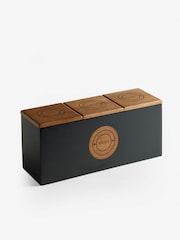 Wood/Black Bronx Single Storage Jar - Image 4 of 4