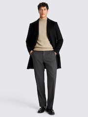 MOSS Black Wool Blend Overcoat - Image 2 of 5