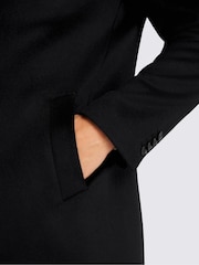 MOSS Black Wool Blend Overcoat - Image 4 of 5