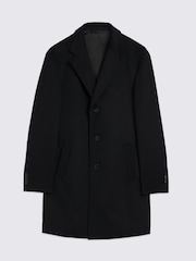 MOSS Black Wool Blend Overcoat - Image 5 of 5