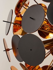 Searchlight Black/Gold Corona 6 Light Ceiling Light Pendant - Image 2 of 2